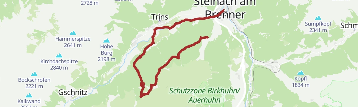 Route map: Rundwanderung Trunahütte